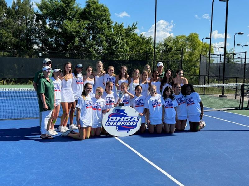 The Westminster girls won the Class 4A championship on March 11, 2024 at the Rome Tennis Center at Berry College.