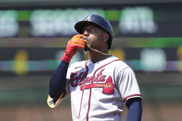 Acuña goes deep again, leads Fried, Braves over Brewers