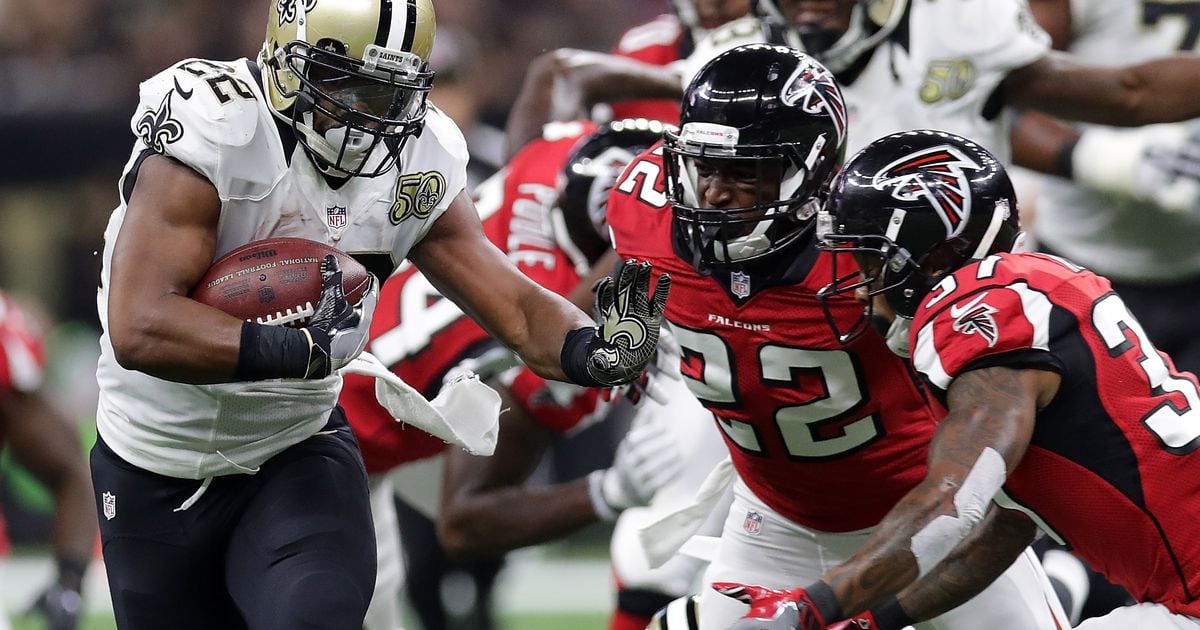 Tampa Bay Buccaneers safety Keanu Neal (22) lines up during the first half  of an NFL football game against the Atlanta Falcons, Sunday, Jan. 8, 2023,  in Atlanta. The Atlanta Falcons won