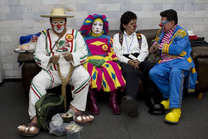 Clowns gather in Mexico City