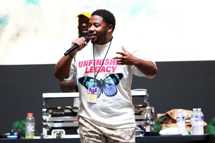 LaRussel D performs at T-Pain's Mansion in Wiscansin Party tour to Lakewood Amphitheatre on Saturday, June 29, 2024. The Openers were LaRussel, NandoSTL and Young Cash.
Robb Cohen for the Atlanta Journal-Constitution