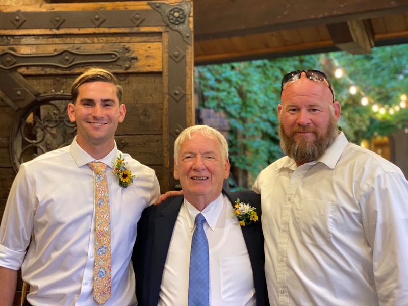 Now a staff sergeant with the 4th Infantry Division, Caden Smith, left, has consulted his grandfather, Bryant Schroeder, center, and his father, Ben Carrick, for advice about leading other troops. “Growing up, he was always somebody to look up to,” Smith said of his grandfather. “It just stuck with me… wow, he really did some stuff.”