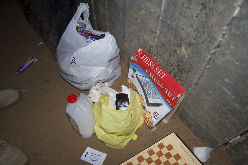 This undated photo released by the Israel Defense Forces shows the Gaza tunnel where it says six Israeli hostages were recently killed by Hamas militants. (Israeli Army via AP)