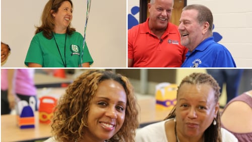 These are the 2018 Cobb County teachers of the year, starting from the top left and going clockwise Rachael Sanford, Harrison High School; Fred Veeder, Dodgen Middle School; Dawn Harrell, Nickajack Elementary School.