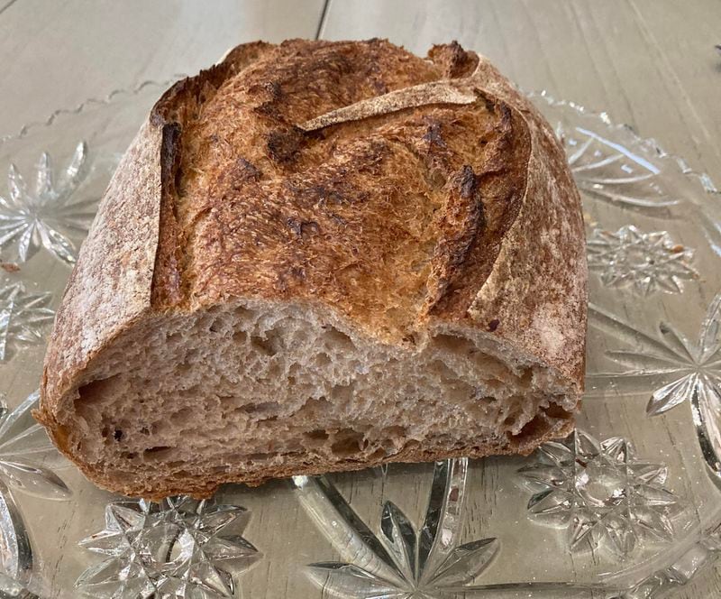 Various types of bread, including the French country loaf (seen here), are the specialty at Independent Baking Co. in Athens. (Bill King for The Atlanta Journal-Constitution)