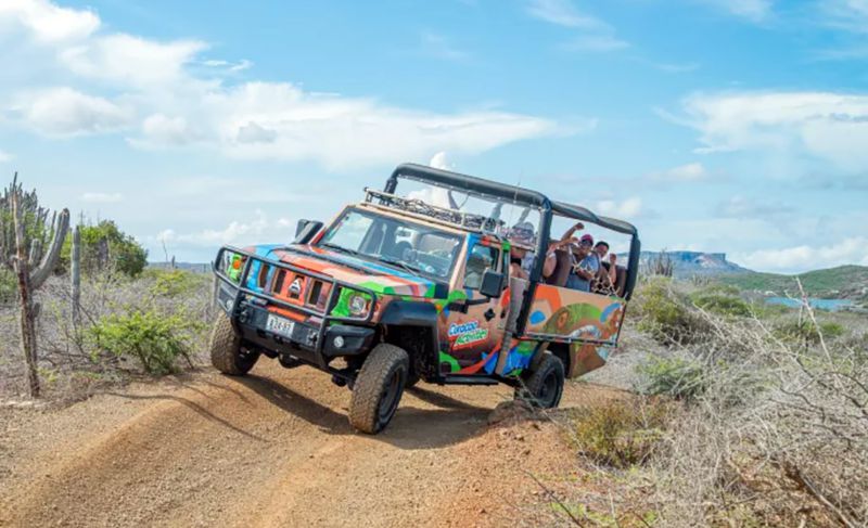 Take a Jeep safari on Curacao.
Credit: Curacao.com