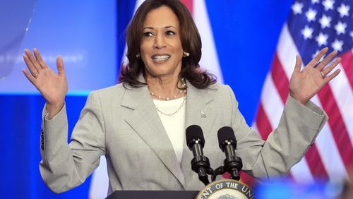 Vice President Kamala Harris is working to secure the Democratic nomination for president.