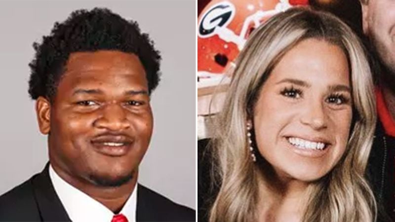 The Athens-Clarke County police department say that UGA football star Jalen Carter, left, and Chandler LeCroy, right, a member of the University of Georgia football support staff, were racing before the fatal Jan. 15 crash. (Compilation)