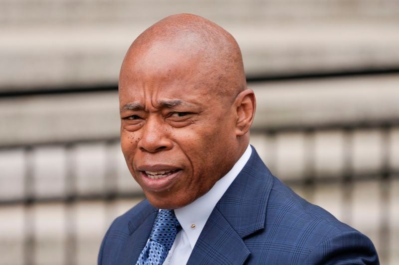 New York City Mayor Eric Adams arrives to court in New York, Wednesday, Oct. 2, 2024. (AP Photo/Seth Wenig)