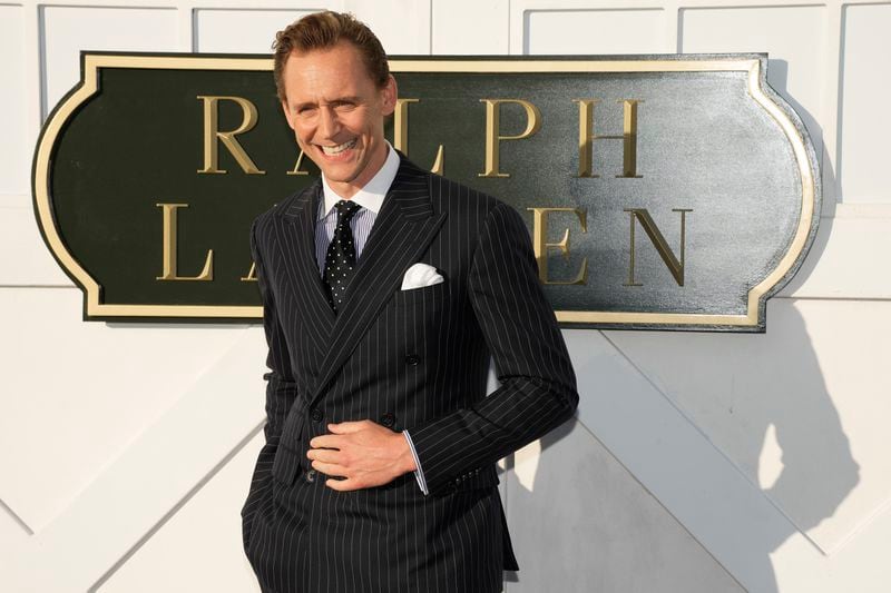 Tom Hiddleston attends the Ralph Lauren Spring/Summer 2025 fashion show as part of New York Fashion Week on Thursday, Sept. 5, 2024, at Khalily Stables in Bridgehampton, N.Y. (Photo by Charles Sykes/Invision/AP)