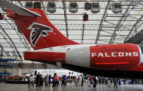 atlanta falcons jet