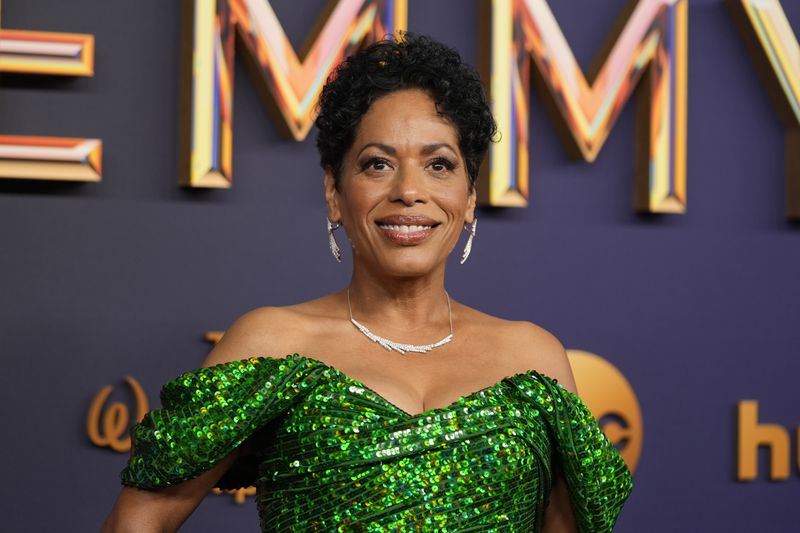 Liza Colón-Zayas arrives at the 76th Primetime Emmy Awards on Sunday, Sept. 15, 2024, at the Peacock Theater in Los Angeles. (AP Photo/Jae C. Hong)