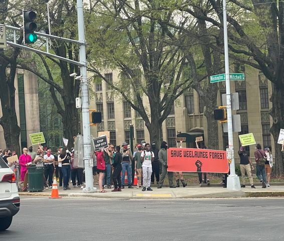 Protest at Atlanta City Hall