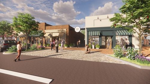 Church Street in Marietta will be home to several food and beverage concepts including Bom, Woody's Cheesesteaks and Contrast Artisan Ales. / Courtesy of Square Feet Studios