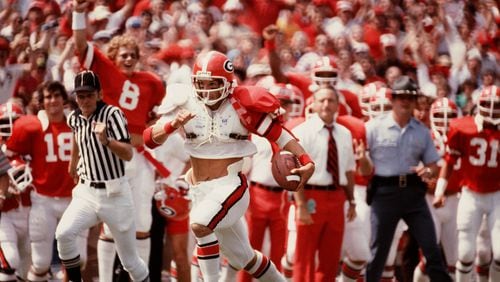 Scott Woerner returned this punt for a touchdown against Clemson in 1980.