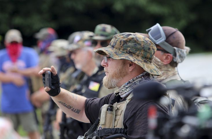 Stone mountain protest