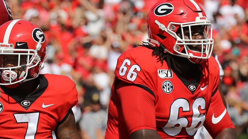 NFL combine invitee: Solomon Kindley, OL, Georgia, Jacksonville (Fla.)  Raines