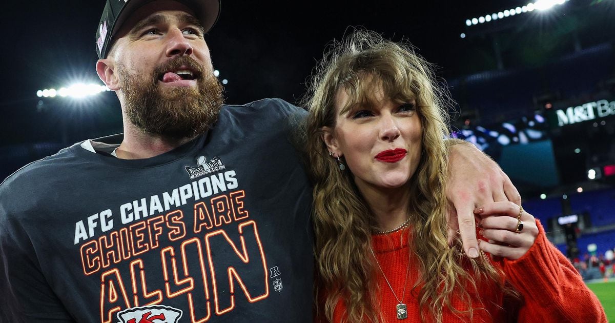 Travis Kelce's stats against the Falcons when Taylor Swift is at the game