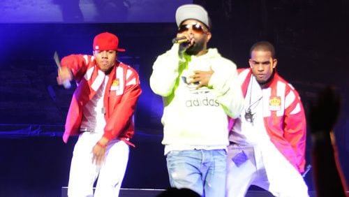 Jermaine Dupri joined Hamilton Park at the Scream Tour at the Fox Theatre.