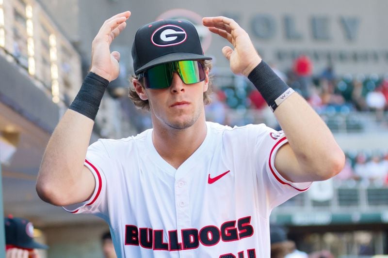 UGA first baseman Charlie Condon before a recent game with Florida.