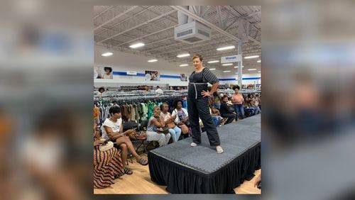 It’s the nonprofit’s third fashion show celebrating National Thrift Shop Day since 2019. Stevie Seay, communications manager of Goodwill North Georgia, said at least 100 people are expected to attend. The event includes live music and shoppers will receive a 25% discount during the two-hour window of time. Courtesy Goodwill North Georgia