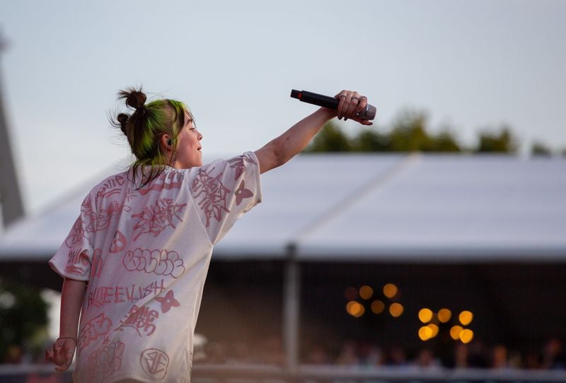 Billie Eilish performed at Music Midtown in 2019. Photo: Ryan Fleisher for the AJC