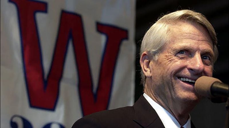 As a U.S. senator and former Democratic governor, Zell Miller gave the keynote speech at the Republican National Convention in 2004 to show his support for Republican President George W. Bush. Former Democratic President Jimmy Carter called the act “historically unprecedented disloyalty.” File