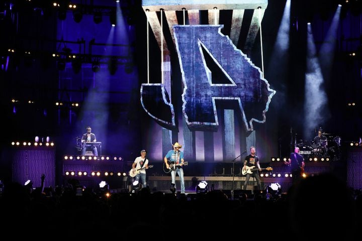 Georgia native Jason Aldean rocked Atlanta's Lakewood Amphitheatre on Saturday, August 5, 2023, on his Highway Desperado Tour. (Photo: Robb Cohen for The Atlanta Journal-Constitution)