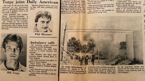 The author at his first day at work, as well as his first "story," a trash fire. Newspapers are vital to the communities they serve.