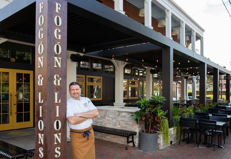 Chef Julio Delgado opened Fogón and Lions in Alpharetta last May. The restaurant pays homage to his Puerto Rican heritage. Ryan Fleisher for The Atlanta Journal-Constitution 