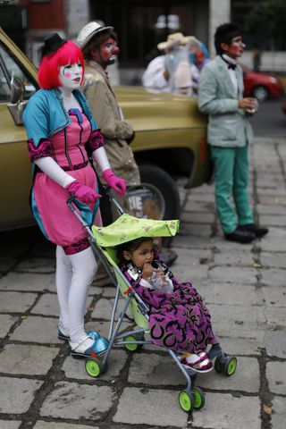 Clowns gather in Mexico City