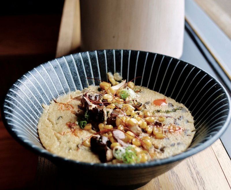 For comfort food with an Asian twist, go for the miso grits at Brush Sushi Izakaya in Decatur. CONTRIBUTED BY BRUSH SUSHI IZAKAYA