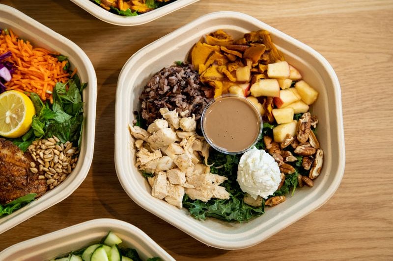 Sweetgreen Harvest Bowl.  (Mia Yakel for The Atlanta Journal-Constitution)