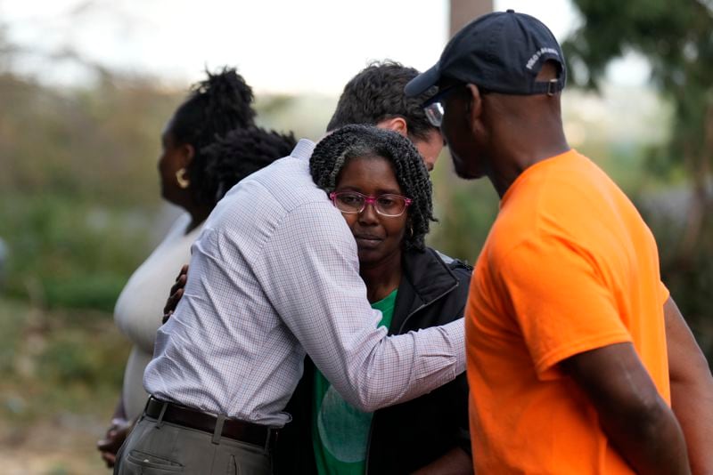 Georgia U.S. Sen. Jon Ossoff met with people impacted by Hurricane Helene in Augusta on Tuesday.