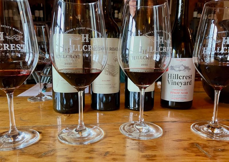 The Great Umpqua Food Trail presents a string of unique culinary experiences, including Hillcrest Winery, one of 30-plus wineries in the region. 
(Tracy Kaler for The Atlanta Journal-Constitution)