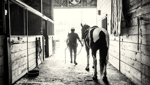 Oreo, a member of the Atlanta Police Department's Mounted Patrol unit, died Tuesday. He was 21.