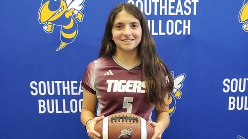 Southeast Bulloch flag football quarterback Korine Talkington has signed to play at Campbellsville University in Kentucky.