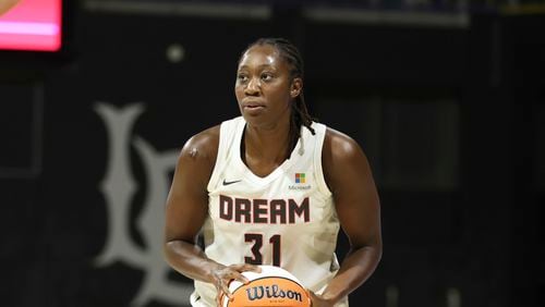 Center Tina Charles scored 17 for the Dream. AP file photo