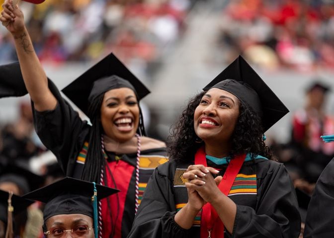Graduates, faculty and family gather for the Clark Atlanta University 35th annual commencement convocation.