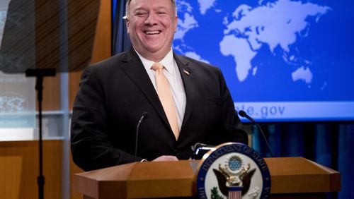 U.S. Secretary of State Mike Pompeo urged Americans traveling in foreign nations to “move quickly and directly and efficiently” to return home amid the coronavirus pandemic. “The conditions in many of these countries are not getting better,” he said, “and it’s going to become more difficult to execute the mission.” (AP Photo/Andrew Harnik, Pool)