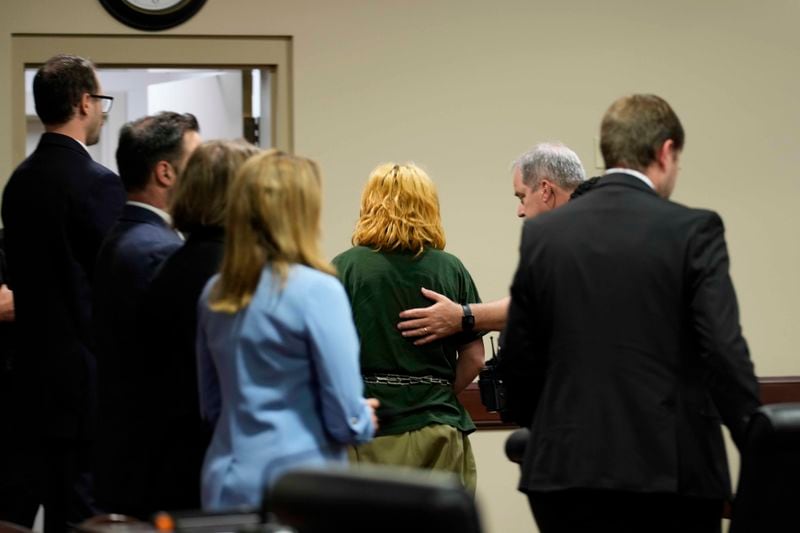 Colt Gray leaves the the Barrow County courthouse after his first appearance for the Wednesday shooting at Apalachee High School, Friday, Sept. 6, 2024, in Winder, Ga. (AP Photo/Brynn Anderson, Pool)