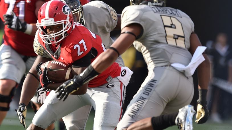 Nick Chubb moves into second on Georgia's all-time rushing list, Georgia  Sports