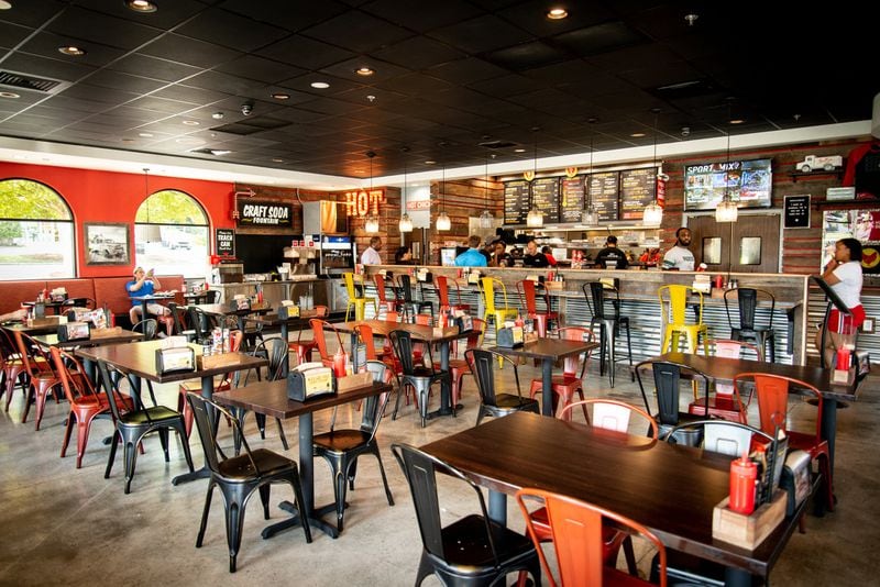 Joella's Hot Chicken Cumberland order counter and dining room. Photo credit- Mia Yakel.