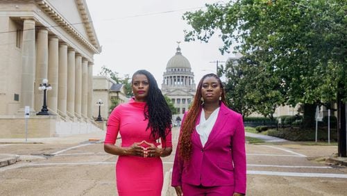 Cassandra Welchlin, executive director of the Mississippi Black Women’s Roundtable, and Velvet Scott, director of civic engagement and voting rights for the Mississippi Black Women’s Roundtable, are leading efforts to mobilize Black women voters across Mississippi through the “Power of the Sister Vote Boot Camp.” (Photo Courtesy of Imani Khayyam)