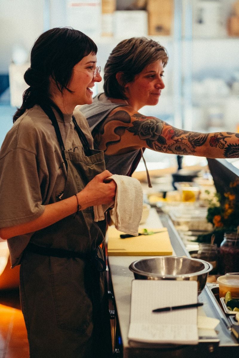 The kitchen at Commune is helmed by Executive Chef Autumn Jade, and baker Miranda Vick is responsible for the amazing bread selection. Courtesy of Kevin Brown