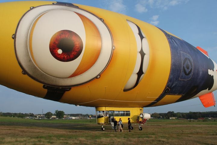 Despicablimp flies over Atlanta