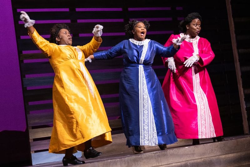 The Church Ladies, from left: Roline Delva, Daja Rice and BriAnne Knights.