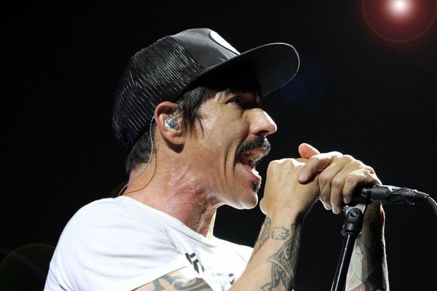 Anthony Kiedis performs with the Red Hot Chili Peppers at Atlanta's Philips Arena on April 14, 2017. He is the subject of a new biopic which is set to shoot in Georgia next year. (Robb Cohen for the AJC)