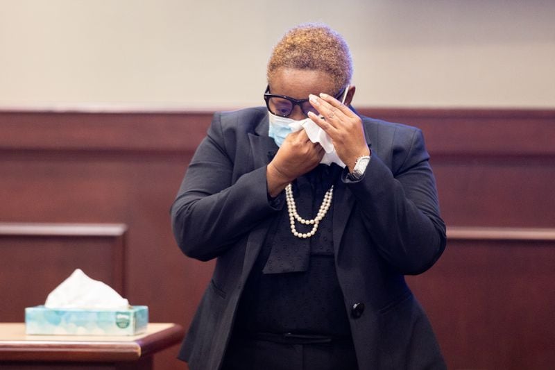 Vickie Herring, Kenneth Herring's sister, was emotional during her time on the stand Friday. 