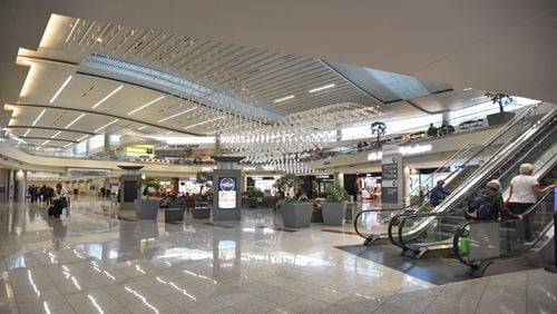 Concourse F, International Terminal, at Hartsfield-Jackson International Airport on Wednesday, February 27, 2019. HYOSUB SHIN / HSHIN@AJC.COM